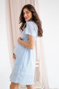 Сукня 1233736 для вагітних та годування, блакитний