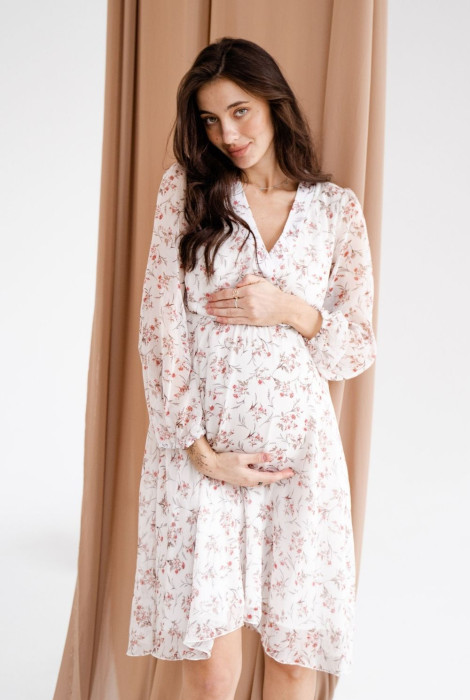 Платье 1461704 для беременных и кормления, кремовый