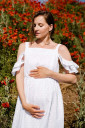 Платье 2710753 для беременных и кормления, белый