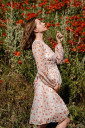 Платье 1461704 для беременных и кормления, молочный