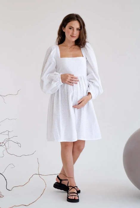 Платье V12345 для беременных, белый