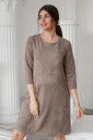 Платье 4132140 для беременных и кормления, коричневый