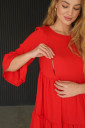 Невесомое платье для беременных и кормления 1459711, красный