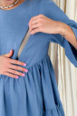 Невесомое платье для беременных и кормления 1459711, деним