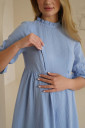 Муслінова сукня для вагітних і годування 4501 746 , блакитний