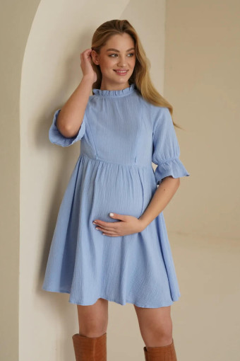 Сукня 4501 746 для вагітних і годування, блакитний