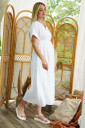 Муслінова сукня для вагітних і годуючих 4509 746, біла