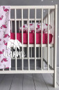 Комплект детского постельного белья, Розовые фламинго