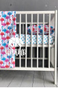 Комплект детского постельного белья, Разноцветные фламинго