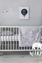 Комплект детского постельного белья, Единорожкы на сером