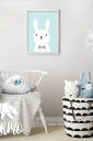 Картина в дитячу кімнату, Зайчик на блакитному