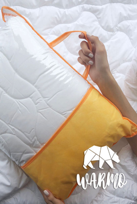 Комплект ковдра та товста подушка в дитяче ліжко (штучний лебединий пух)