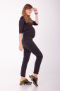 Штани для вагітних Skinny Vinny, темно-графітовий меланж