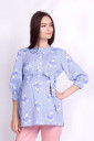 Блуза для беременных и кормления Laura, синяя полоска