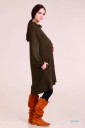 Платье для беременных и кормления Taory темно-оливковый