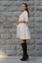 Сукня Annet для вагітних та годування, молочний