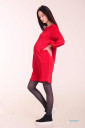 Платье для беременных Venus красный с серебряной люрексной ниткой