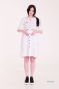 Платье-рубашка для беременных и кормления Moony белый
