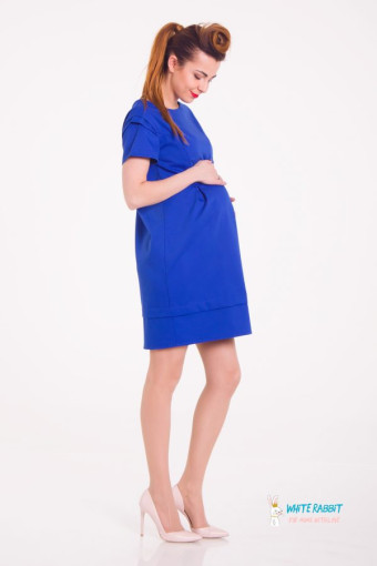 Платье для беременных и кормления Betty синий