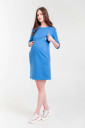 Платье для беременных и кормящих мам Simple, васильковый