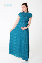 Сукня для вагітних і годування Аріша, смарагдово-синій