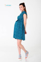 Платье для беременных и кормления Alejandra, изумрудно-синий