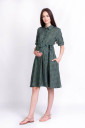 Платье для беременных и кормления Penny, цветы на темно-зеленом