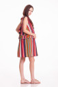 Платье для беременных Chili Mini, цветные полоски
