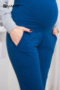 Утеплений костюм для вагітних і годування Nice джинс / сірий 