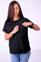 Футболка для беременных с секретом для кормления Move, чёрная