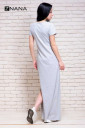 Сукня-футболка для вагітних і годування Simple long сірий меланж